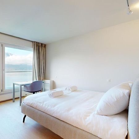 Lakefront Apartment With Exceptional View Territet Buitenkant foto